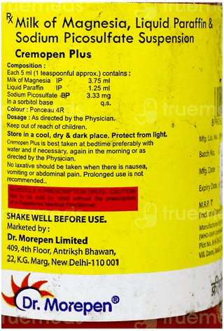 Cremopen Plus Mint Flavour Sugar Free Suspension 170Ml